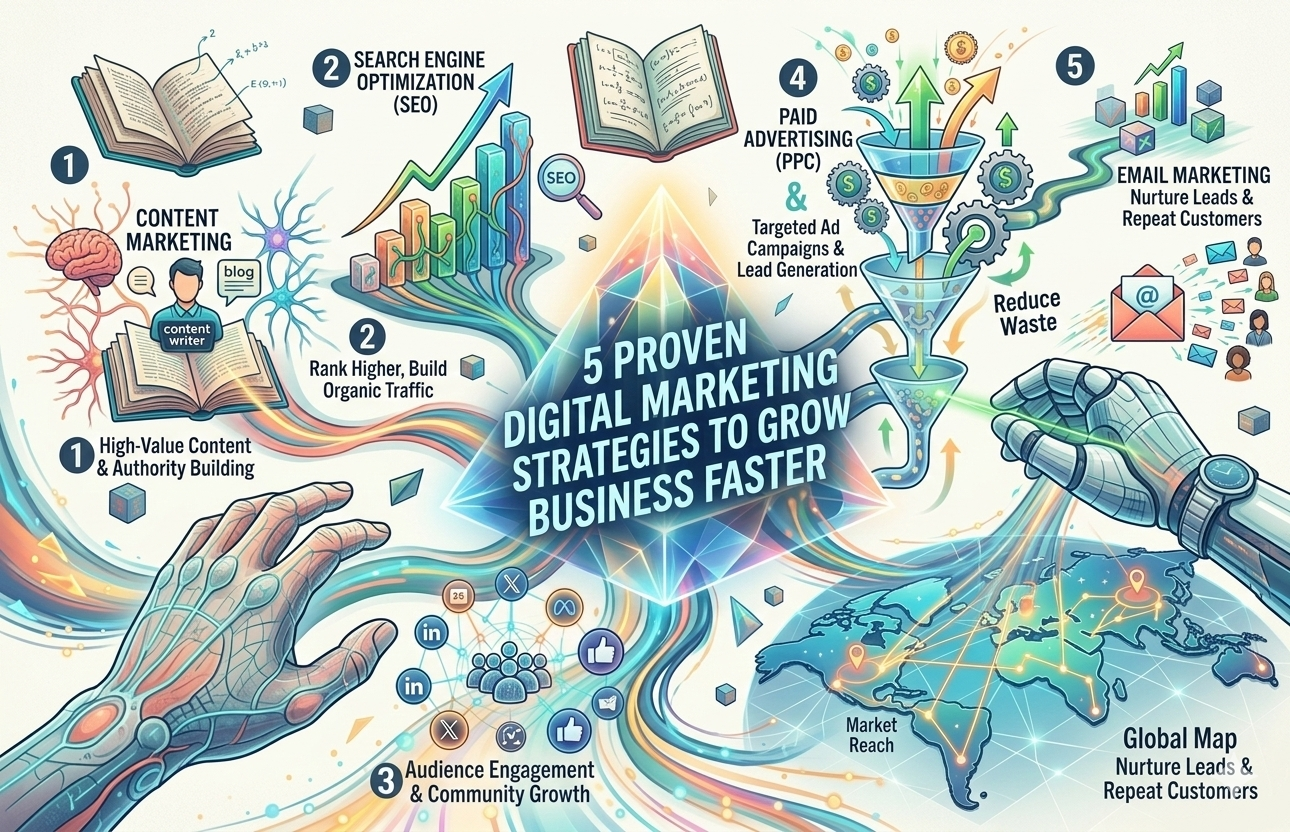 5 Proven Digital Marketing Strategies to Grow Your Business Faster